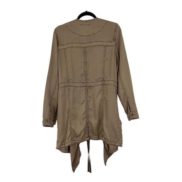 Anthropologie Hei Hei Womens Size Medium Morgan Open Front Draped Utility Jacket - Picture 3 of 4